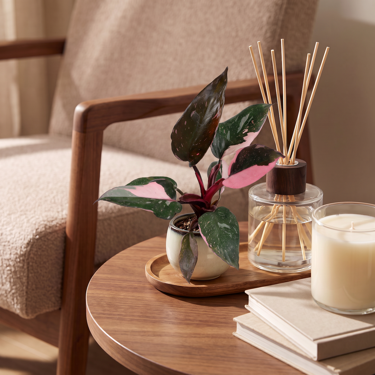 Philodendron erubescens 'Pink Princess Marble'