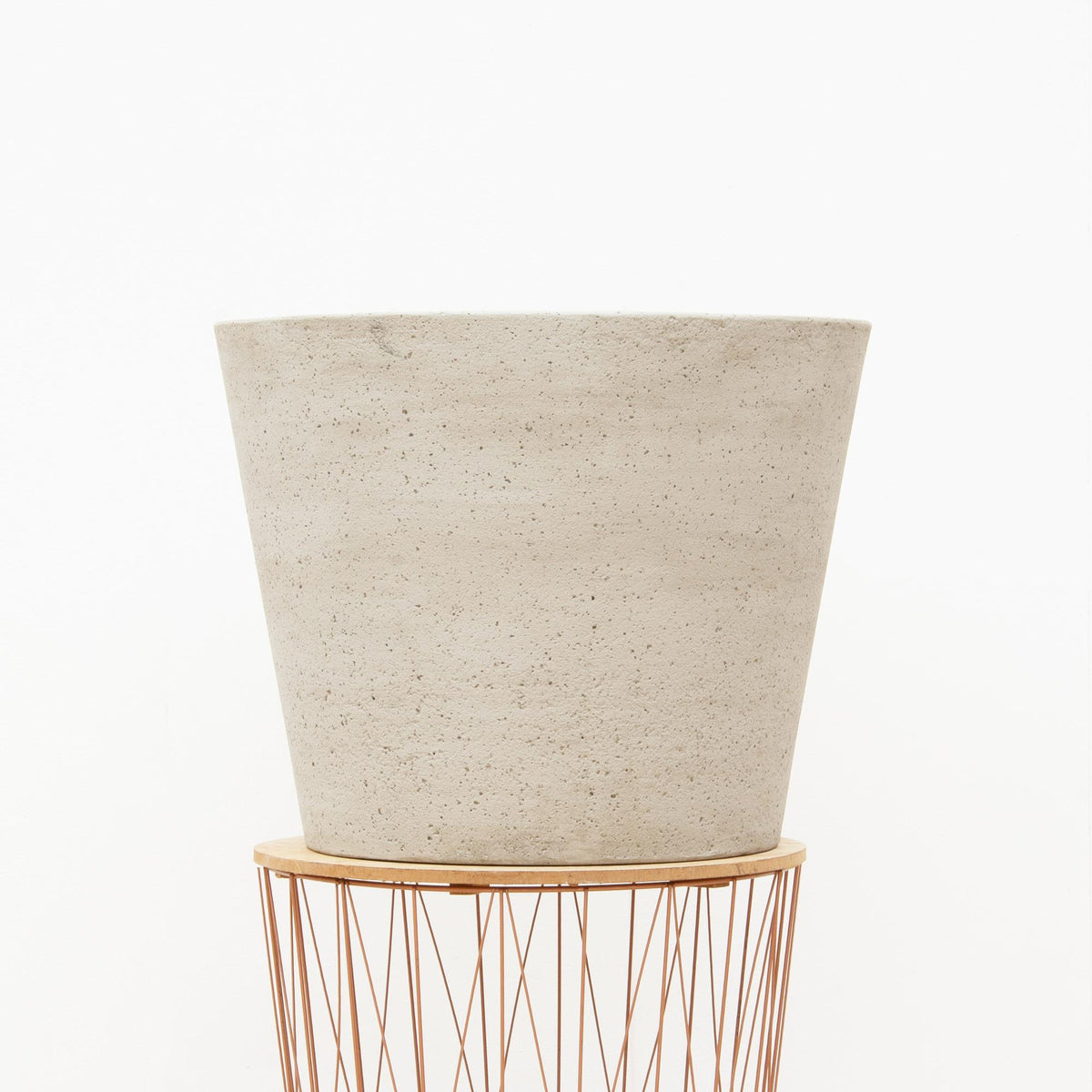 Sierpot Bucket Beige Washed Ø50 x H40 cm