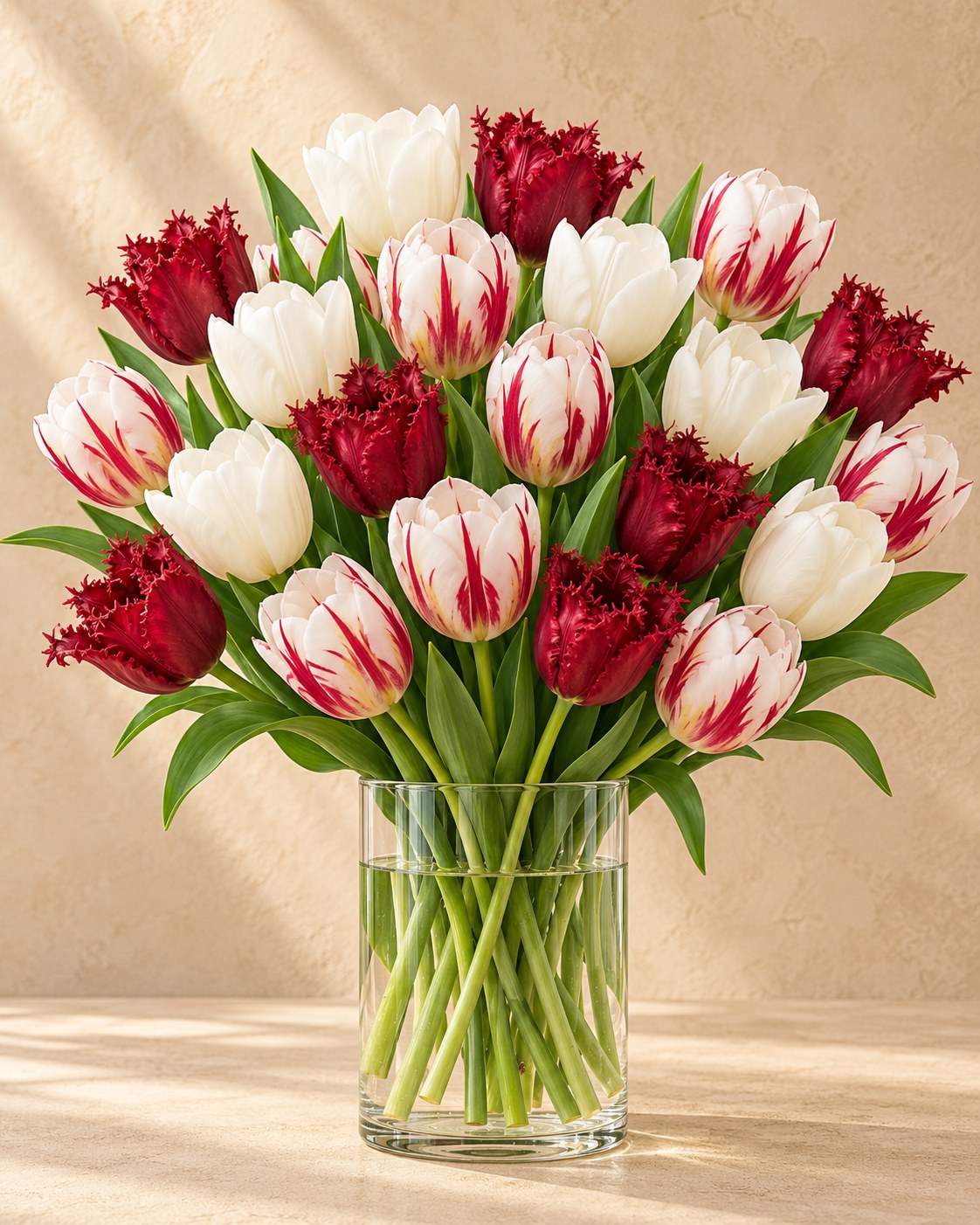 Tulpen Dutch Design in bloei in een vaas