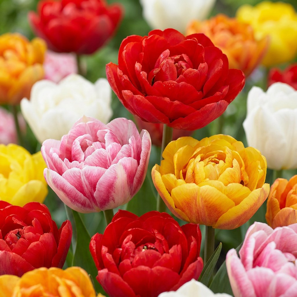 Tulipanløg Fyldt mix i blomst