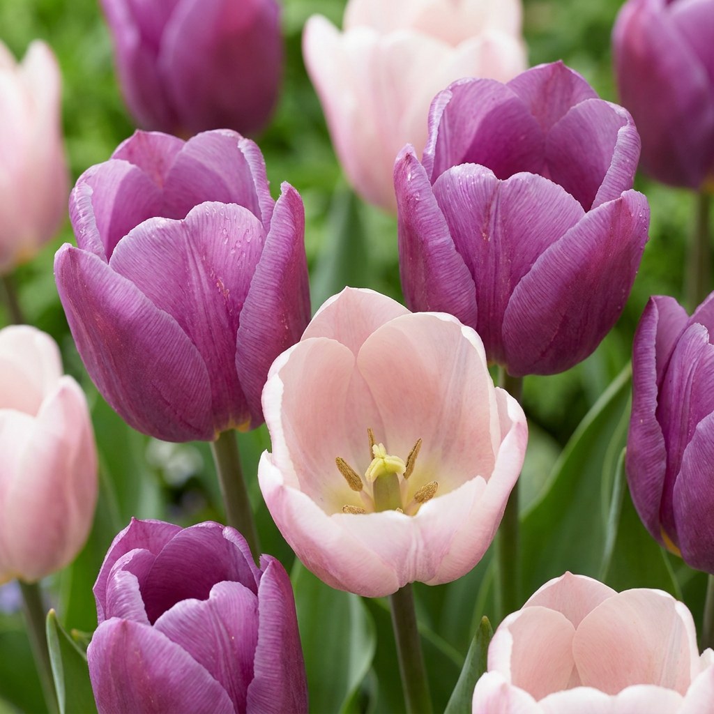 Tulipanløg Macron mix i blomst