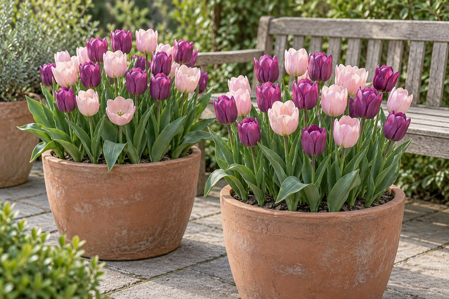 Bulbos de tulipán mezcla Macron (Tulipa)