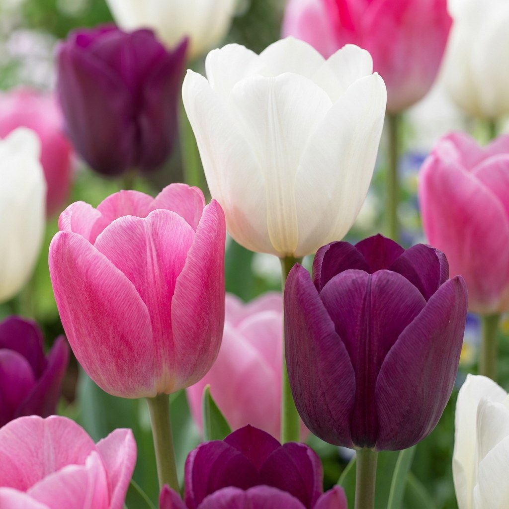 Tulpen Pastel mix in bloei