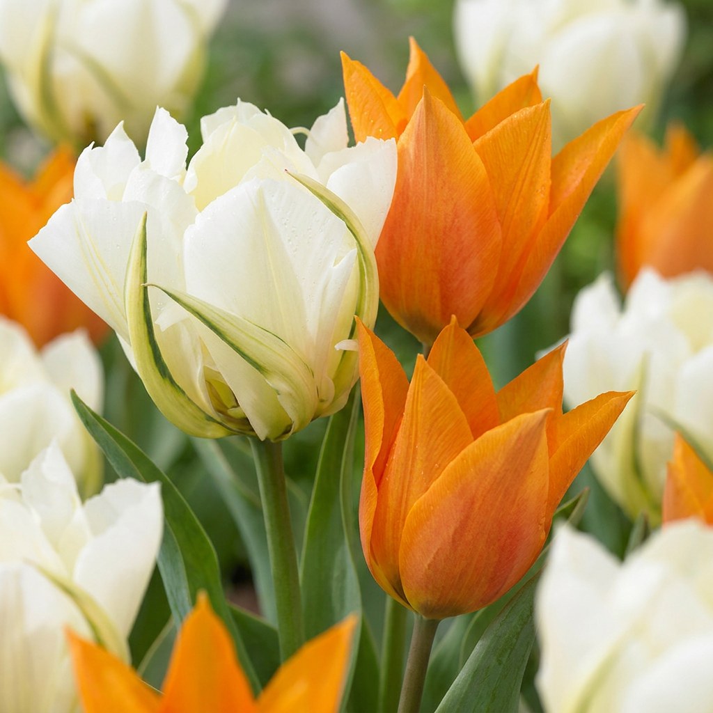 Tulipanløg Sunbath i blomst