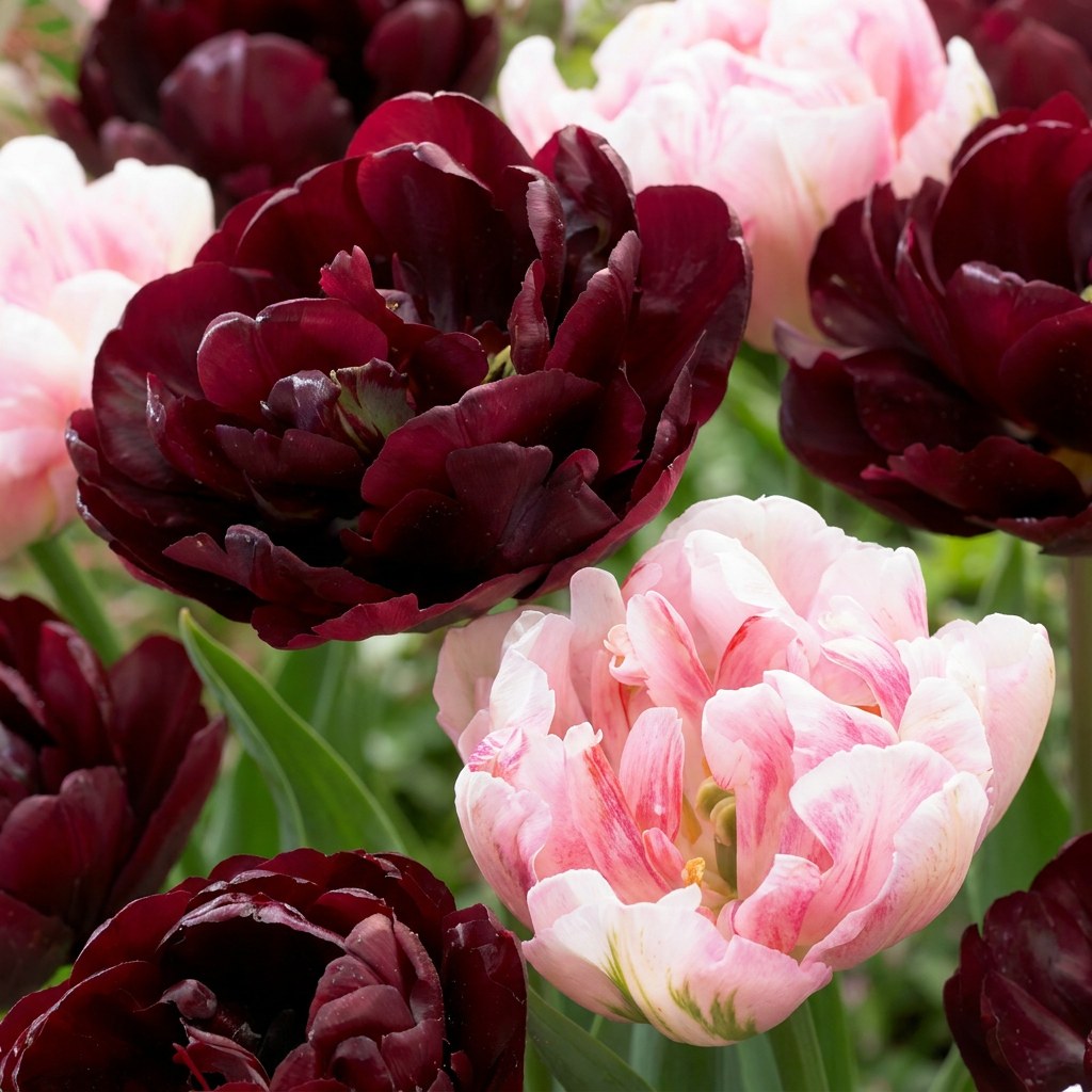 Tulpen Sweet Desire mix in bloei